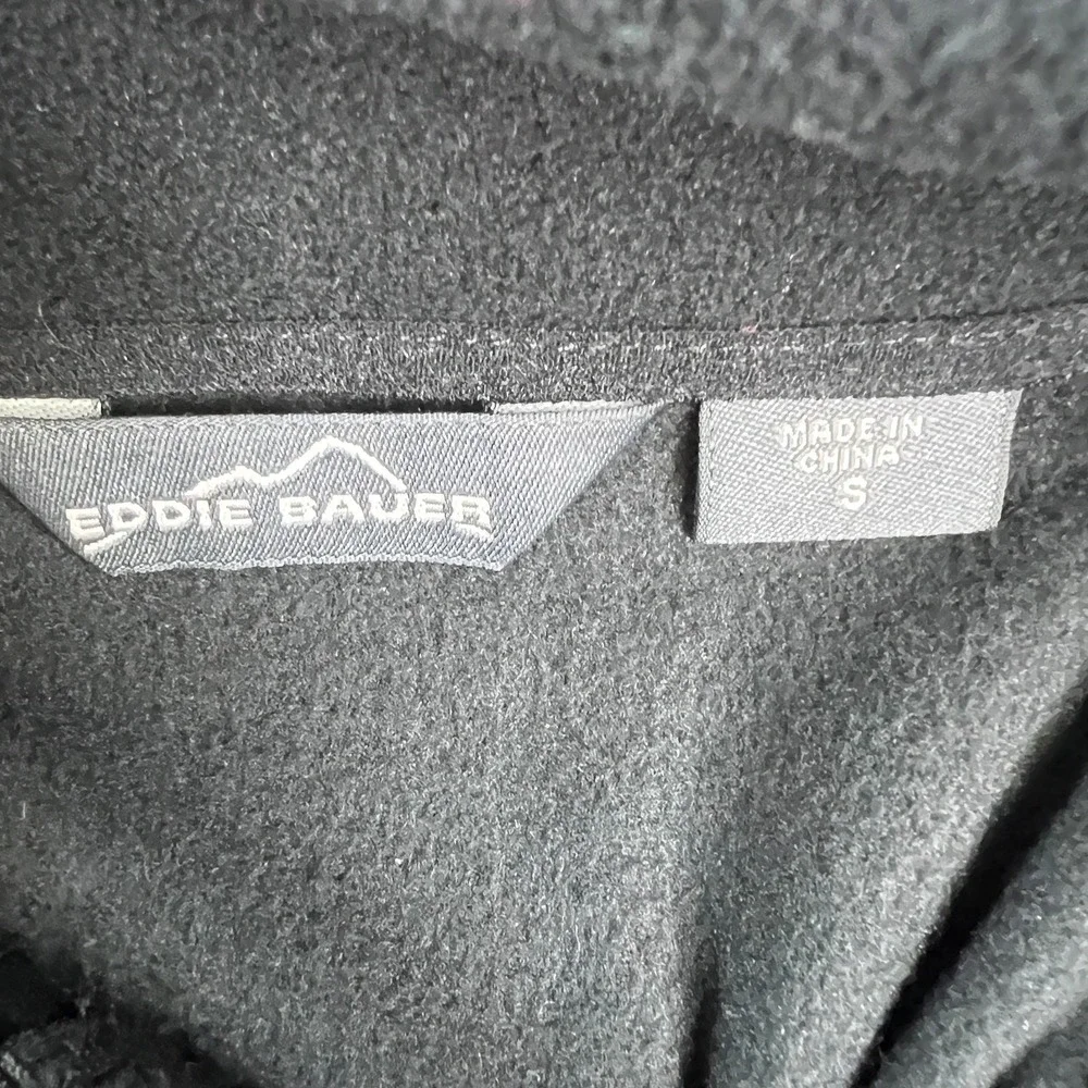 NWT Eddie Bauer Evan Williams Bourbon Half Zip‎ Fleece EB226 Microfleece Black S